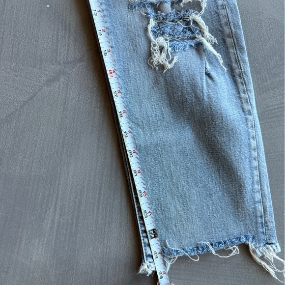 Pistola Light Wash Distressed Raw Edge Jeans - Picture 6 of 7